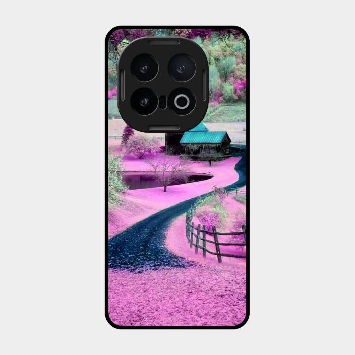 Village Scenery Glossy Metal Case Cover For Iqoo 13 5G