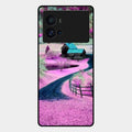 Village Scenery Glossy Metal Case Cover For Iqoo 9 Pro 5G