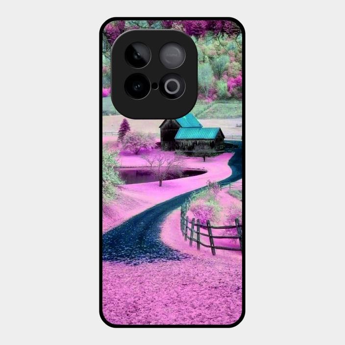 Village Scenery Glossy Metal Case Cover For Iqoo Neo 10 5G