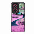 Village Scenery Glossy Metal Case Cover For Motorola Edge 50 Fusion 5G