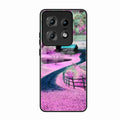 Village Scenery Glossy Metal Case Cover For Motorola Edge 50 Pro