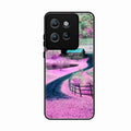 Village Scenery Glossy Metal Case Cover For Motorola Edge 50