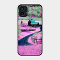 Village Scenery Glossy Metal Case Cover For Nothing Phone 1