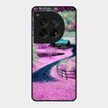 Village Scenery Glossy Metal Case Cover For Oneplus 12 5G