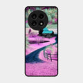 Village Scenery Glossy Metal Case Cover For Oneplus 13R 5G