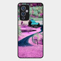 Village Scenery Glossy Metal Case Cover For Oneplus 9 5G