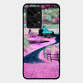Village Scenery Glossy Metal Case Cover For Oneplus Nord 2T 5G