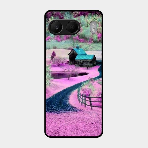 Village Scenery Glossy Metal Case Cover For Oneplus Nord 4 5G
