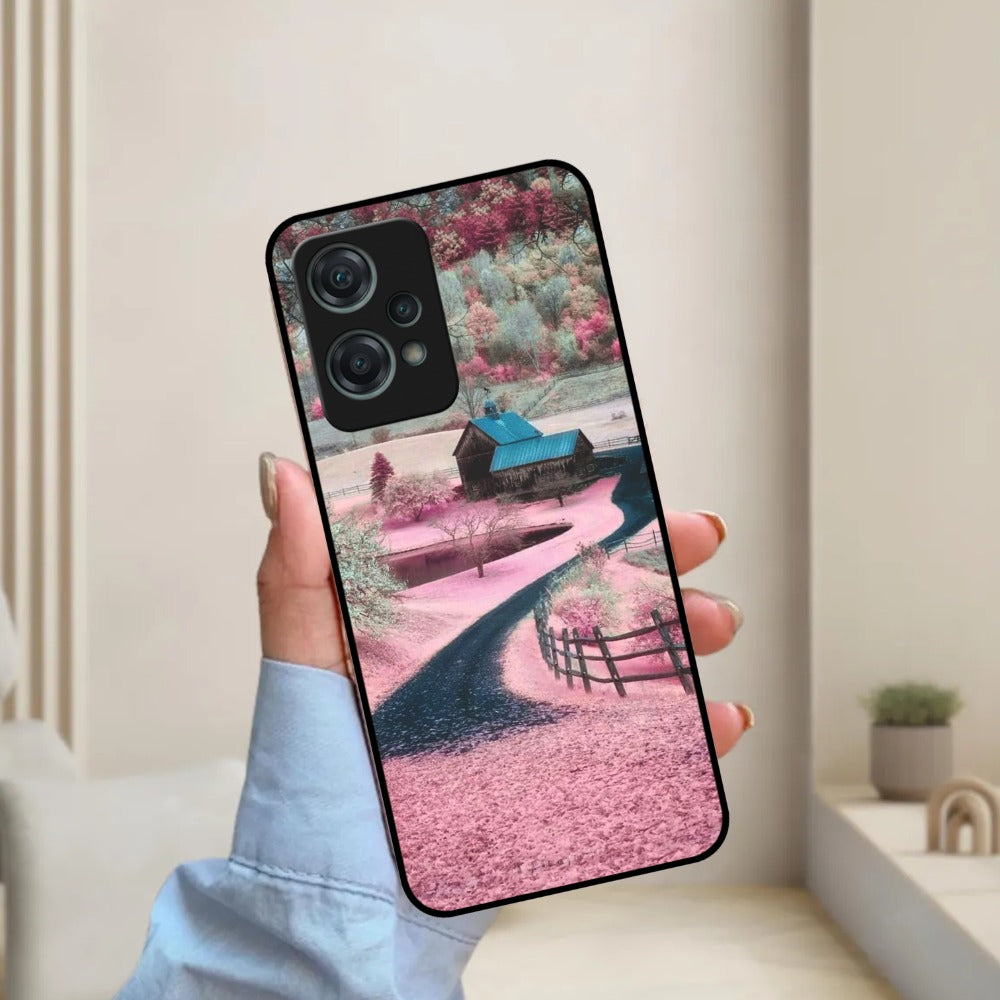 Village Scenery Glossy Metal Case Cover For OnePlus