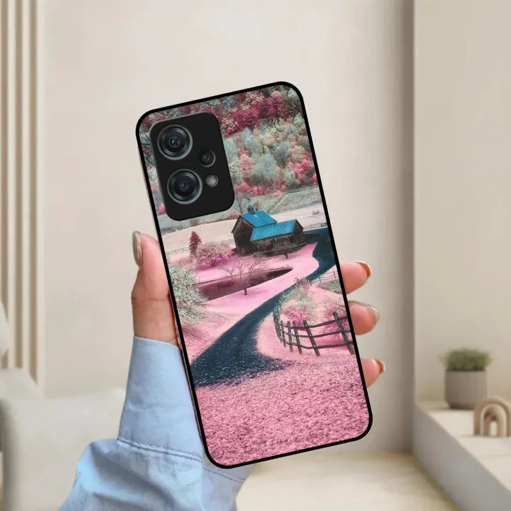 Village Scenery Glossy Metal Case Cover For OnePlus - ShopOnCliQ