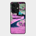Village Scenery Glossy Metal Case Cover For Oneplus Nord Ce 3 5G