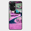Village Scenery Glossy Metal Case Cover For Oneplus Nord Ce5 5G