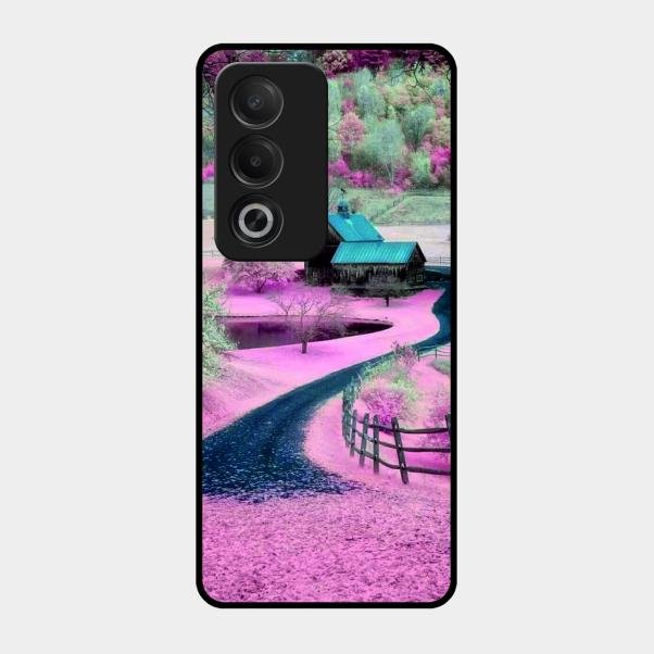 Village Scenery Glossy Metal Case Cover For Oppo A3 Pro 5G