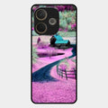 Village Scenery Glossy Metal Case Cover For Oppo A5 Pro 5G