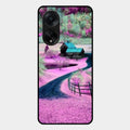 Village Scenery Glossy Metal Case Cover For Oppo F23 5G