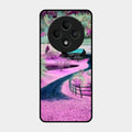 Village Scenery Glossy Metal Case Cover For Oppo F27 5G