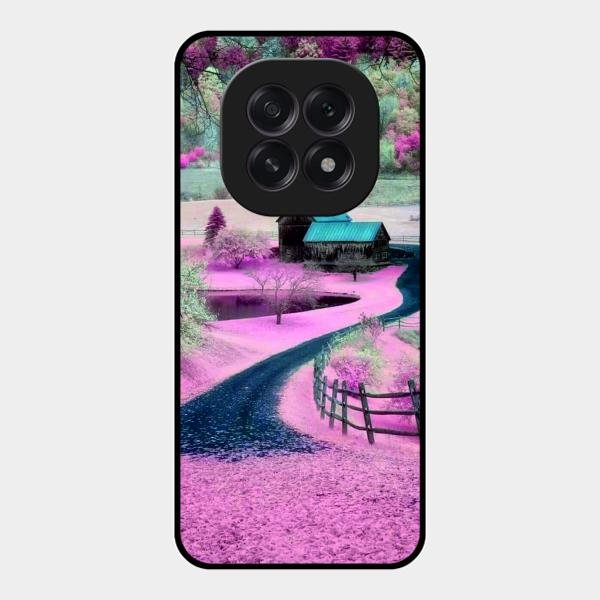 Village Scenery Glossy Metal Case Cover For Oppo F29 5G