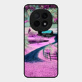 Village Scenery Glossy Metal Case Cover For Oppo F29 Pro 5G