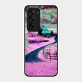 Village Scenery Glossy Metal Case Cover For Oppo Reno 12 Pro 5G
