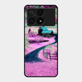 Village Scenery Glossy Metal Case Cover For Poco X6 Pro 5G