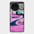 Village Scenery Glossy Metal Case Cover For Realme 11X 5G