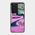 Village Scenery Glossy Metal Case Cover For Realme 14X 5G