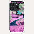 Village Scenery Glossy Metal Case Cover For Realme 15T 5G