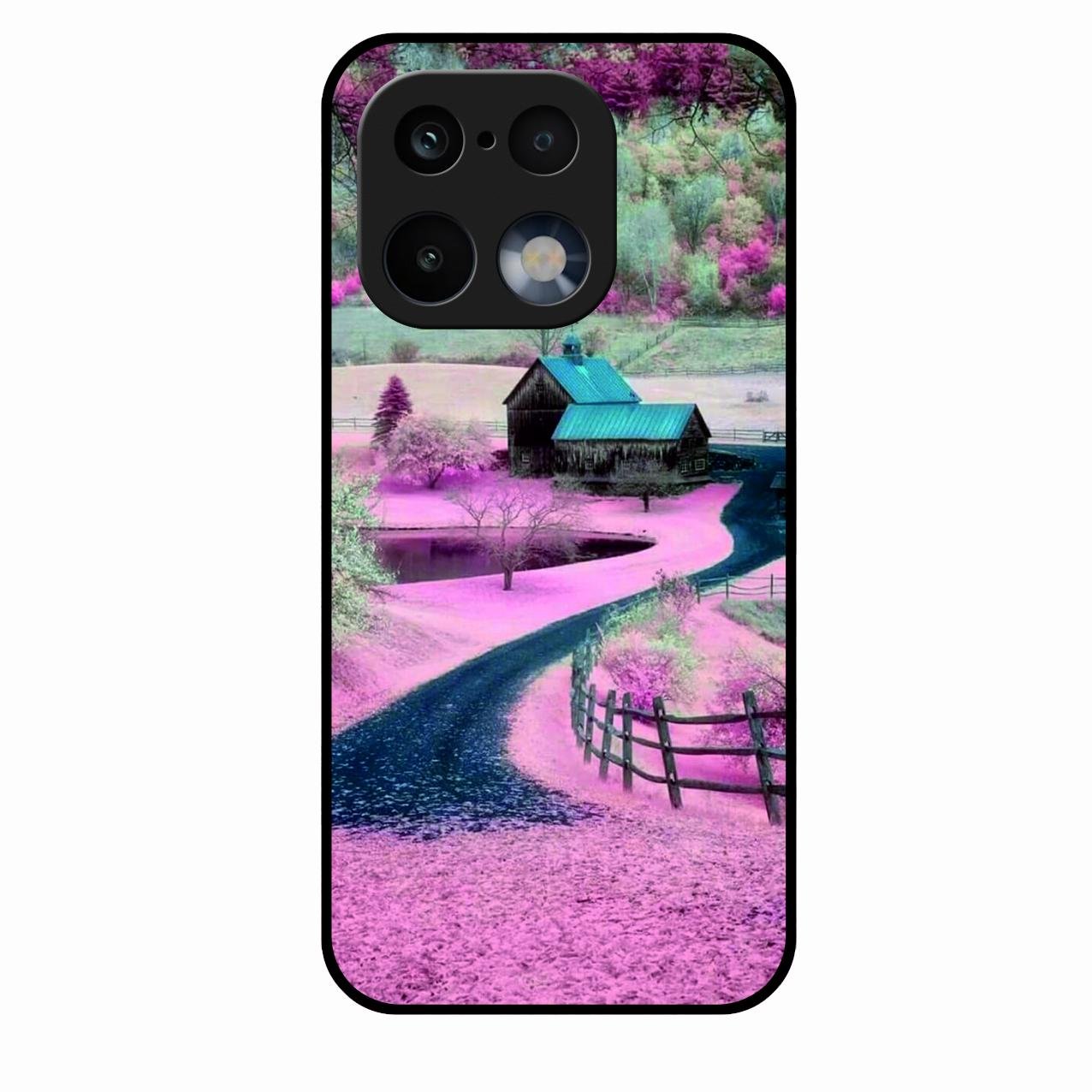 Village Scenery Glossy Metal Case Cover For Realme 16 Pro 5G