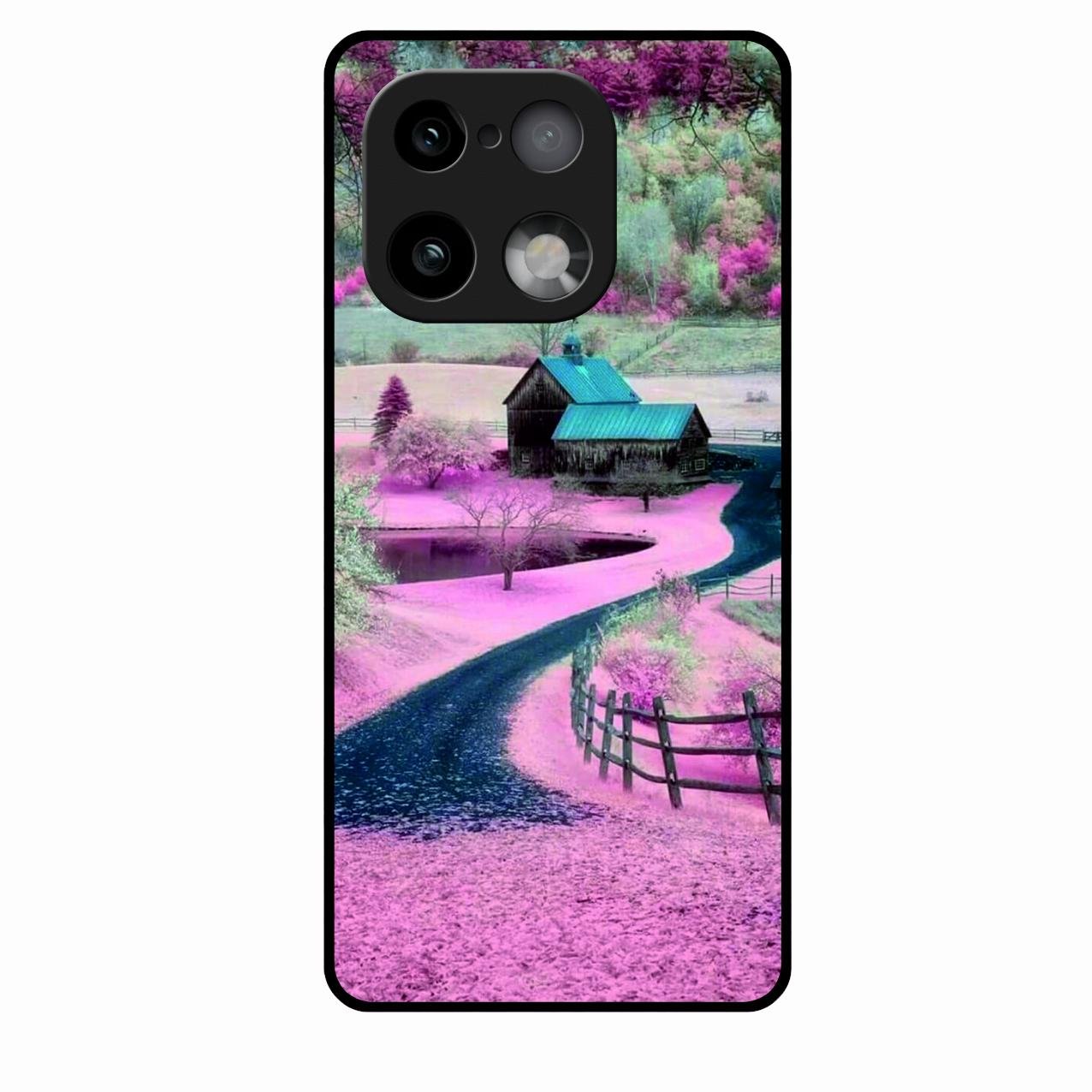 Village Scenery Glossy Metal Case Cover For Realme 16 Pro Plus 5G