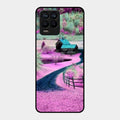 Village Scenery Glossy Metal Case Cover For Realme 8 Pro