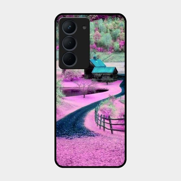 Village Scenery Glossy Metal Case Cover For Realme Narzo 80X 5G
