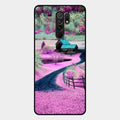 Village Scenery Glossy Metal Case Cover For Redmi 9 Prime