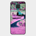 Village Scenery Glossy Metal Case Cover For Redmi Note 10 Lite