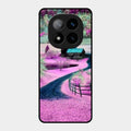 Village Scenery Glossy Metal Case Cover For Redmi Note 14 Pro Plus 5G