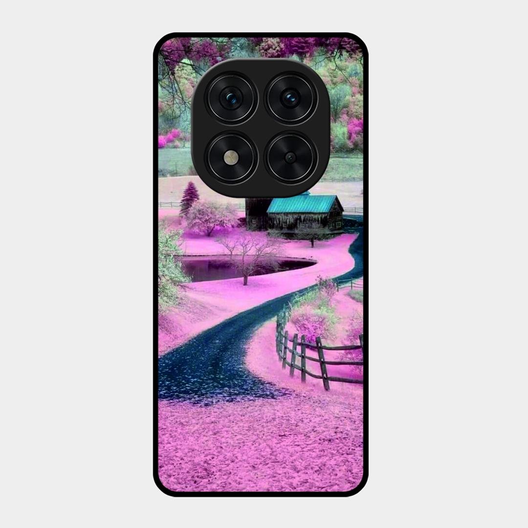 Village Scenery Glossy Metal Case Cover For Redmi Note 15 Pro Plus 5G