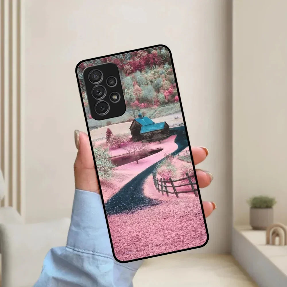 Village Scenery Glossy Metal Case Cover For Samsung - ShopOnCliQ
