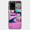 Village Scenery Glossy Metal Case Cover For Samsung Galaxy S20 Ultra