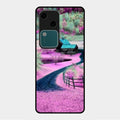 Village Scenery Glossy Metal Case Cover For Vivo V30 5G
