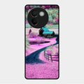 Village Scenery Glossy Metal Case Cover For Vivo V30E 5G