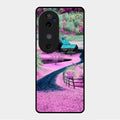 Village Scenery Glossy Metal Case Cover For Vivo V40 5G