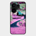 Village Scenery Glossy Metal Case Cover For Vivo X200 Fe 5G