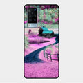 Village Scenery Glossy Metal Case Cover For Vivo X60 5G