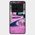 Village Scenery Glossy Metal Case Cover For Vivo X80 5G