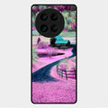 Village Scenery Glossy Metal Case Cover For Vivo X90 Pro 5G