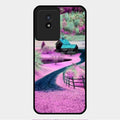 Village Scenery Glossy Metal Case Cover For Vivo Y02T