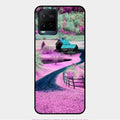 Village Scenery Glossy Metal Case Cover For Vivo Y21E