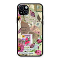 Vintage Vibes Glass Case Cover For iPhone 14 Plus