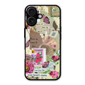 Vintage Vibes Glass Case Cover For iPhone 16 Plus