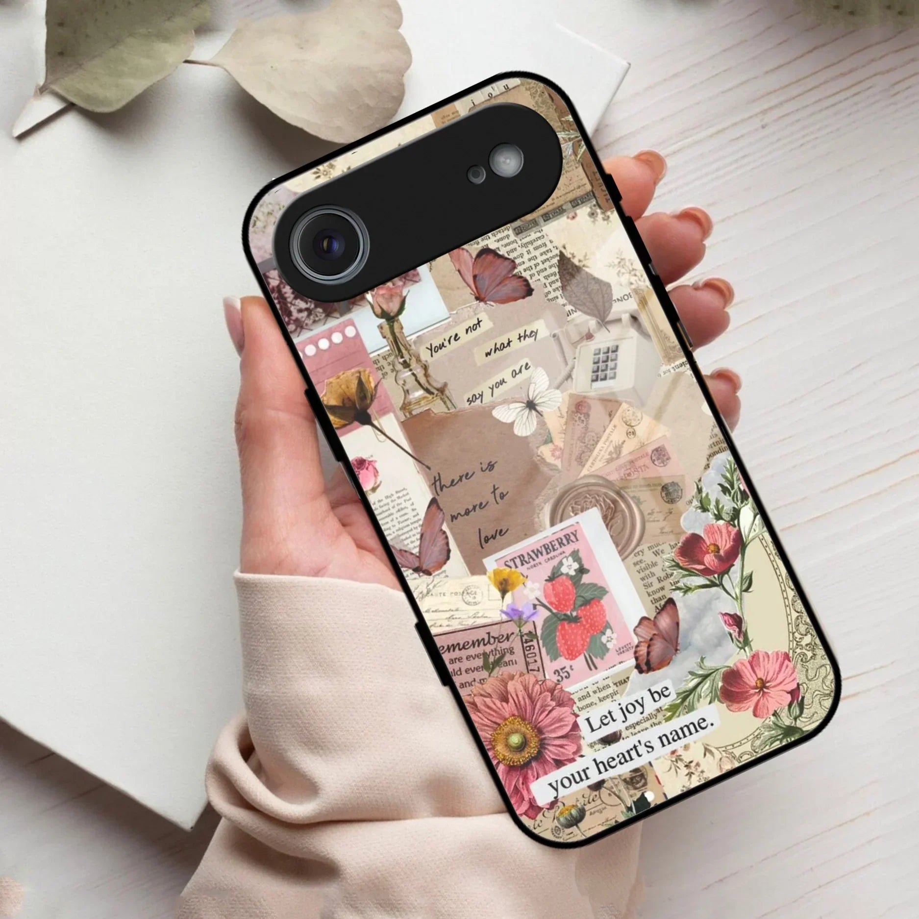 Vintage Vibes Glass Case Cover For iPhone - ShopOnCliQ