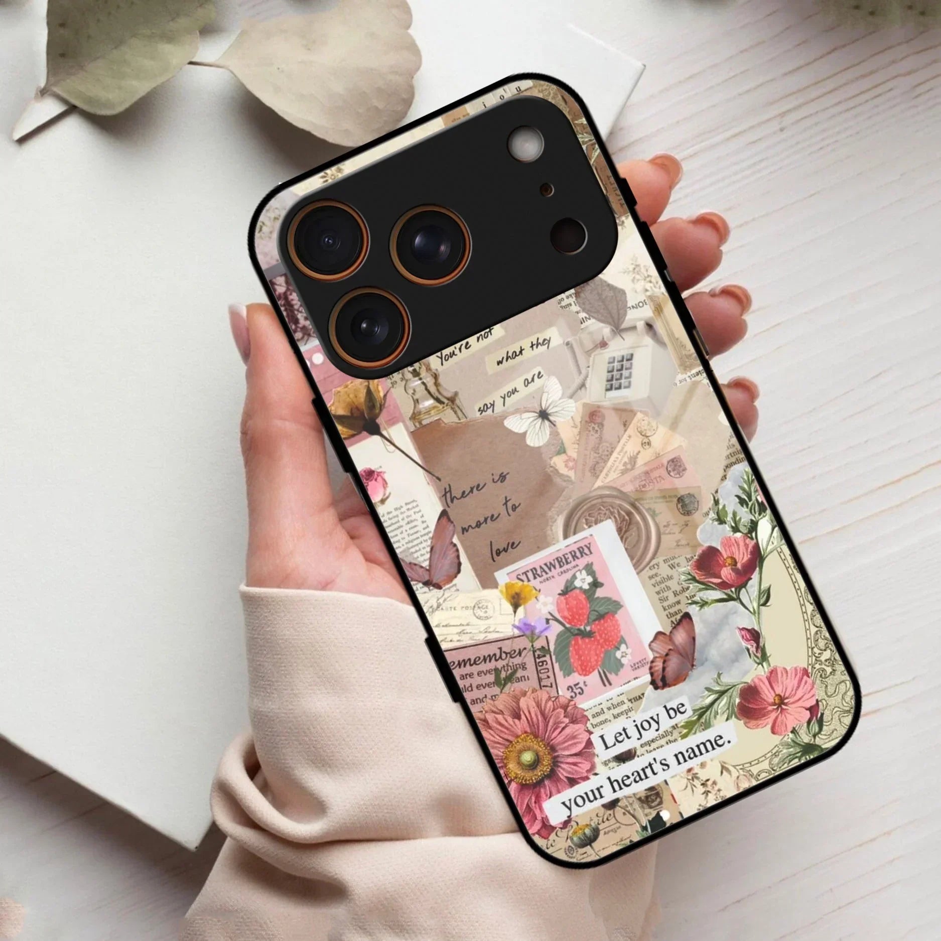 Vintage Vibes Glass Case Cover For iPhone - ShopOnCliQ
